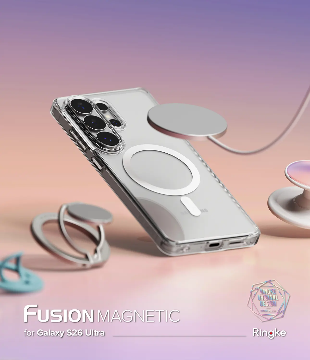 Fusion Magnetic Case Samsung Galaxy S26 Ultra Genomskinlig