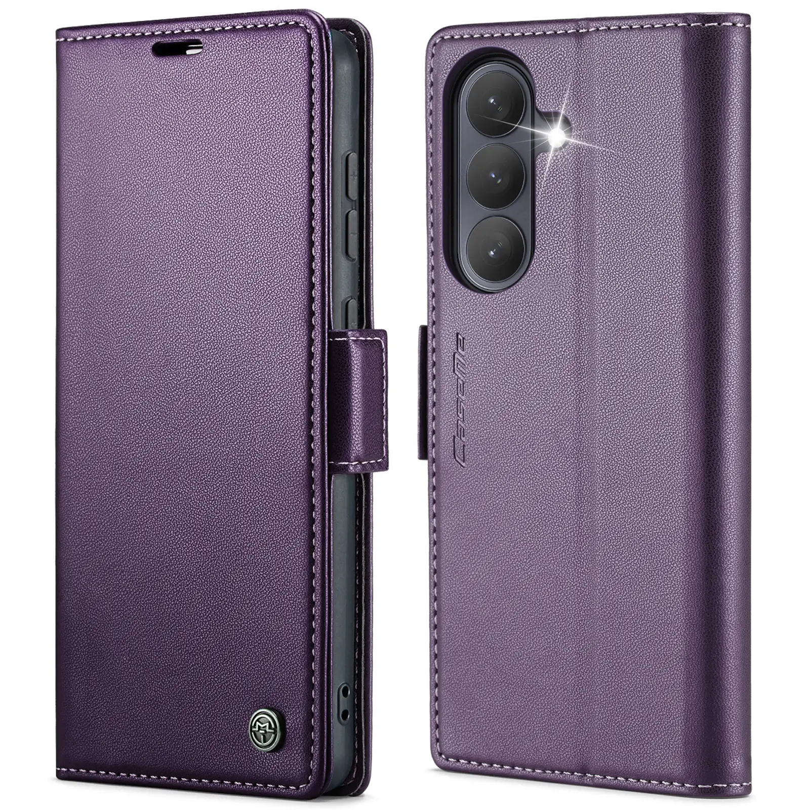 RFID blocking Slim Pung Etui Samsung Galaxy A57 Lilla