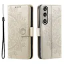 Læderetui Mandala Sony Xperia 1 VII Guld