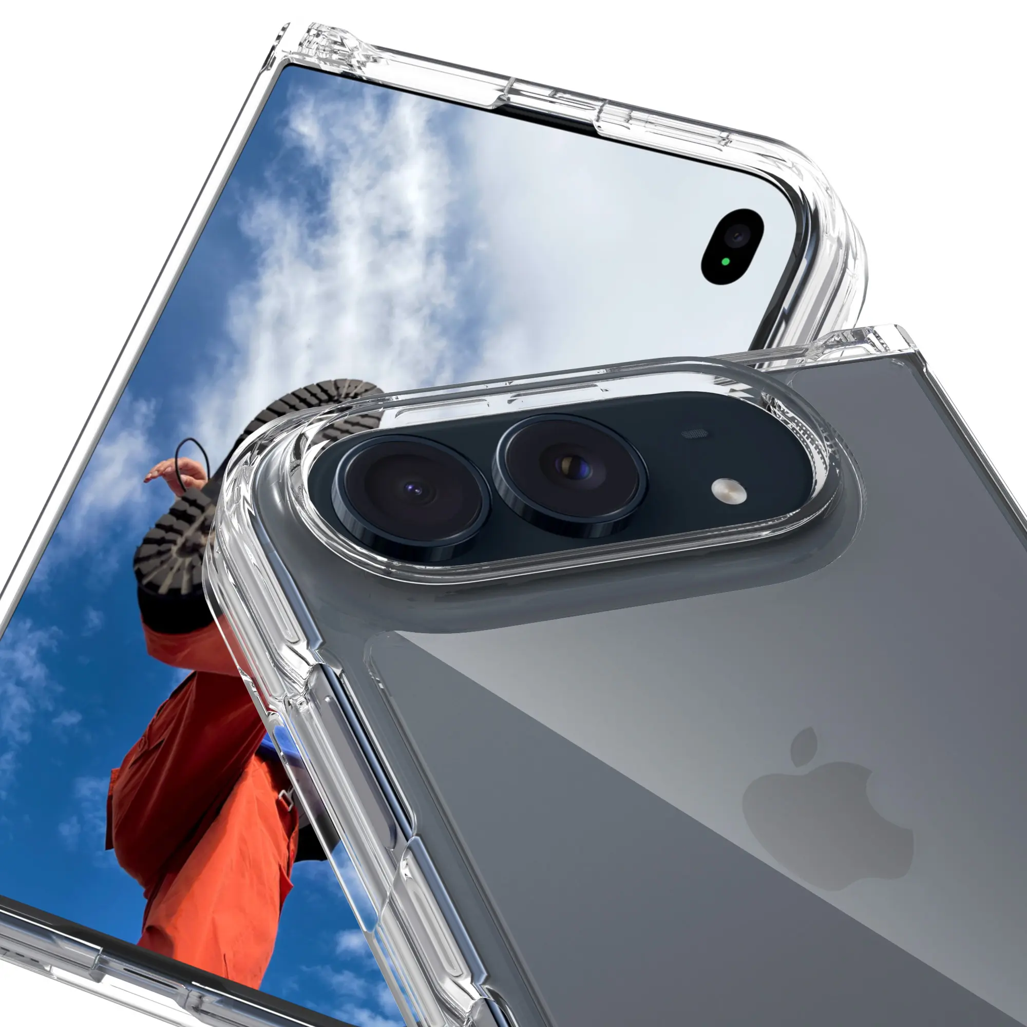 Hybridskal iPhone Duo Genomskinlig