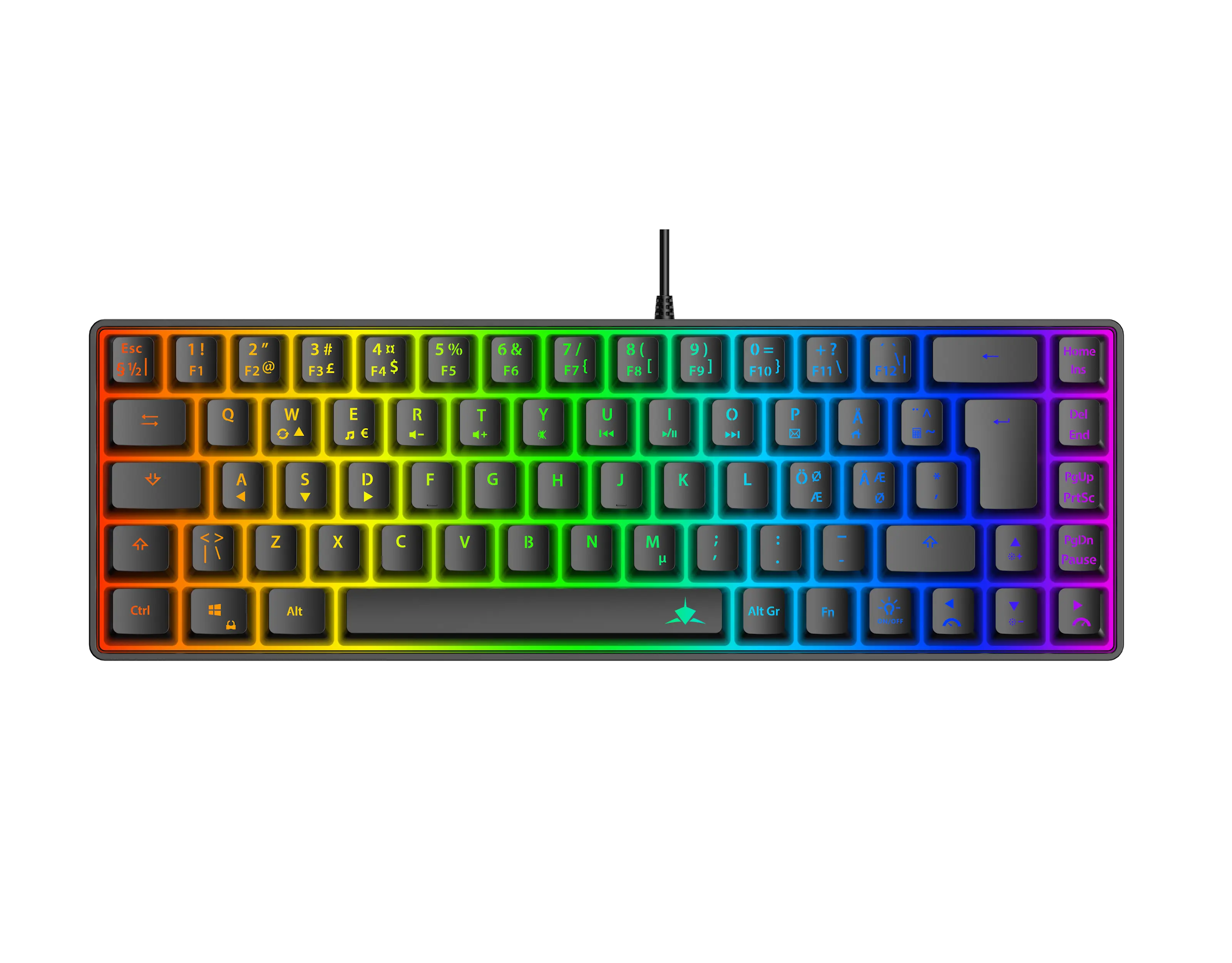 Ronin 65% RGB-kalvonäppäimistö, Musta