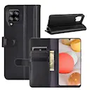 Ekte Lærveske Samsung Galaxy A42 Svart