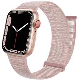 Apple Watch Series 12 43mm Armband i nylon, Rosa