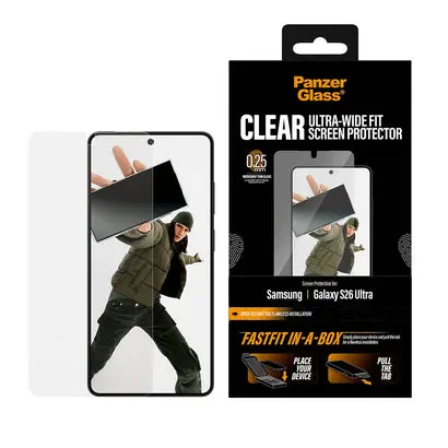 Samsung Galaxy S26 Ultra Screen Protector (with Fastfit in-a-box) Ultra Wide Fit