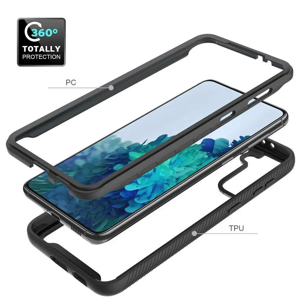 Full Cover Skal Samsung Galaxy S21 Plus Svart