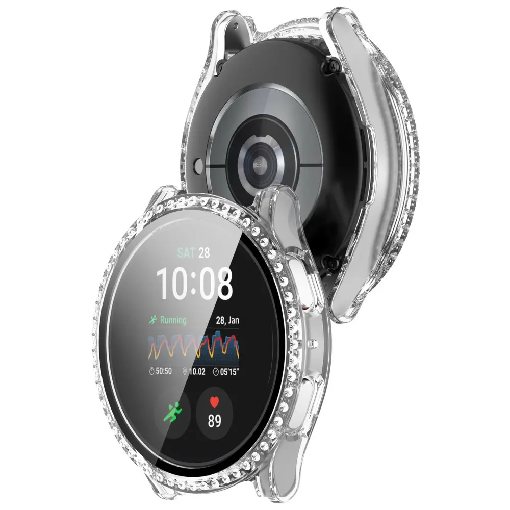 Full Cover Case Rhinestone Samsung Galaxy Watch 7 44mm Genomskinlig