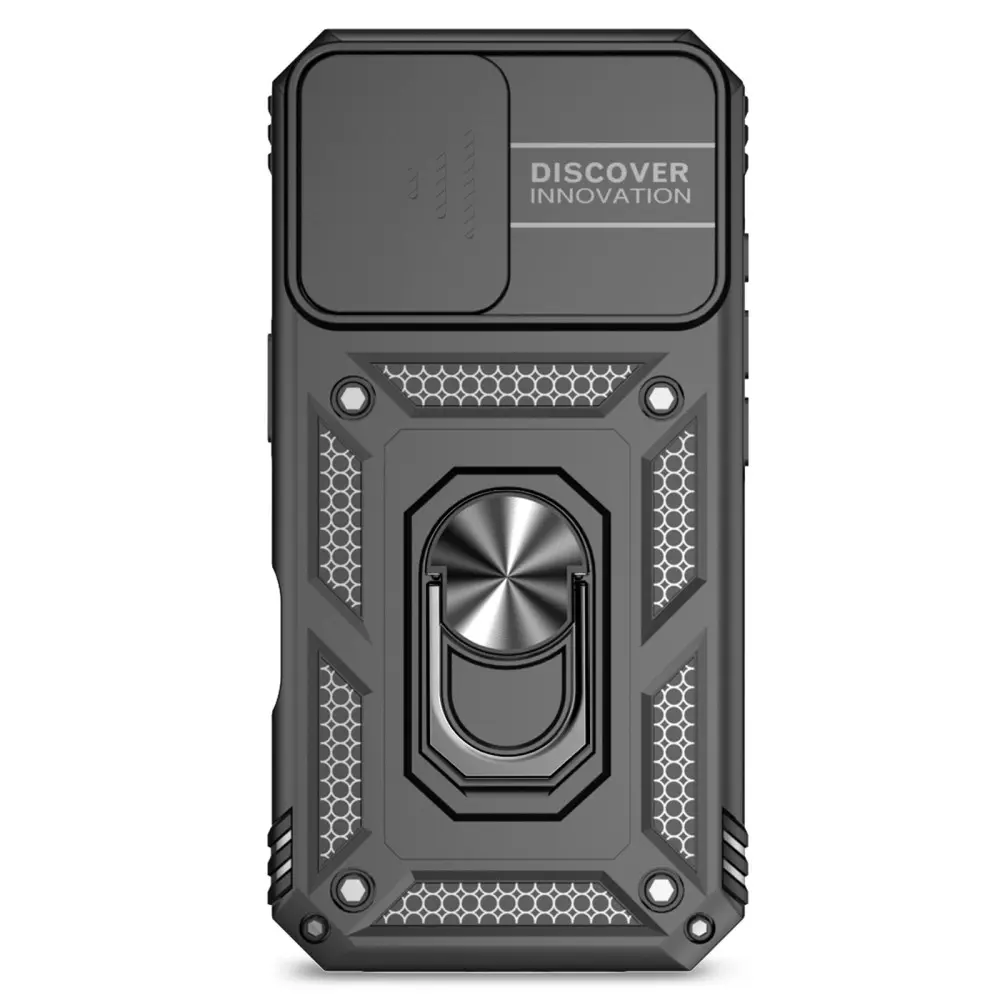 Hybridskal Ring + Kameraskydd iPhone 17e Svart