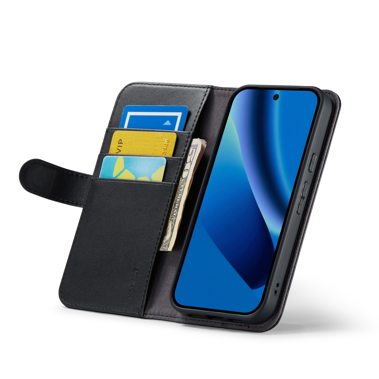 Äkta Läderfodral Google Pixel 10a Svart