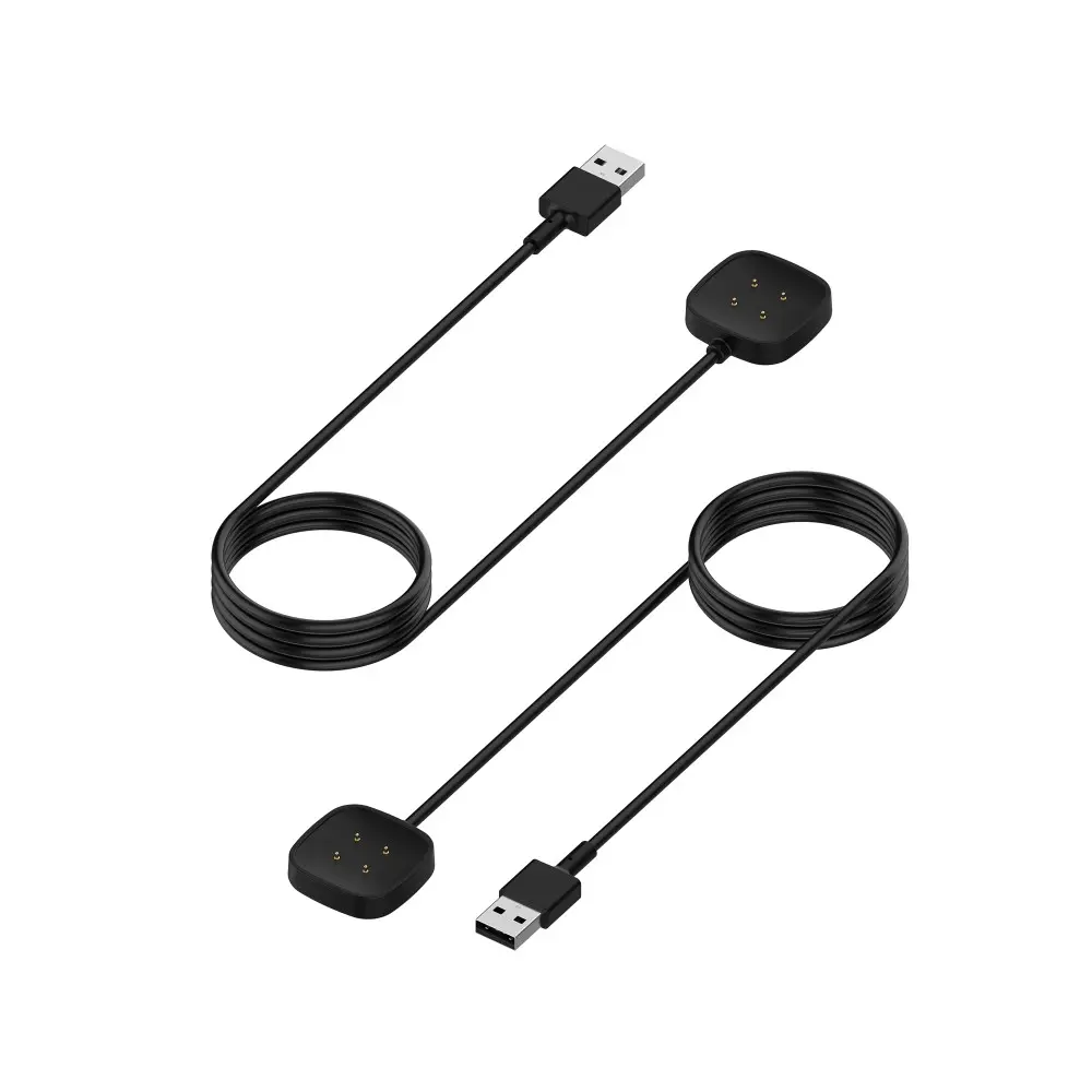Magnetisk laddare 1m Fitbit Versa 4 Svart