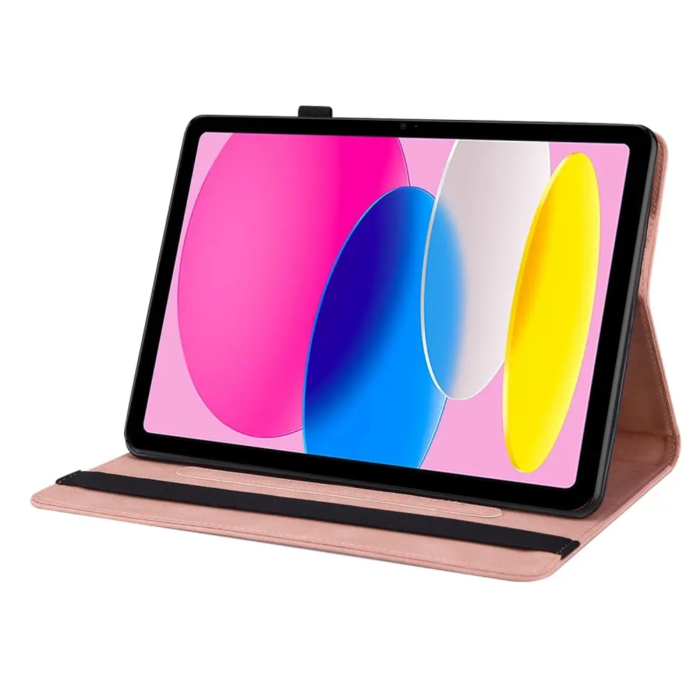Läderfodral Fjärilar Apple iPad 11 11th Gen (2025) Rosa