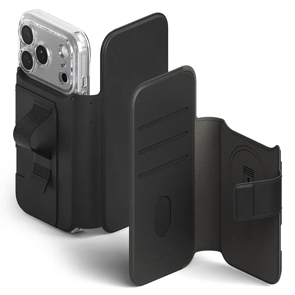 iPhone 18 Pro Max Folio Grip Wallet Magnetic, Sort