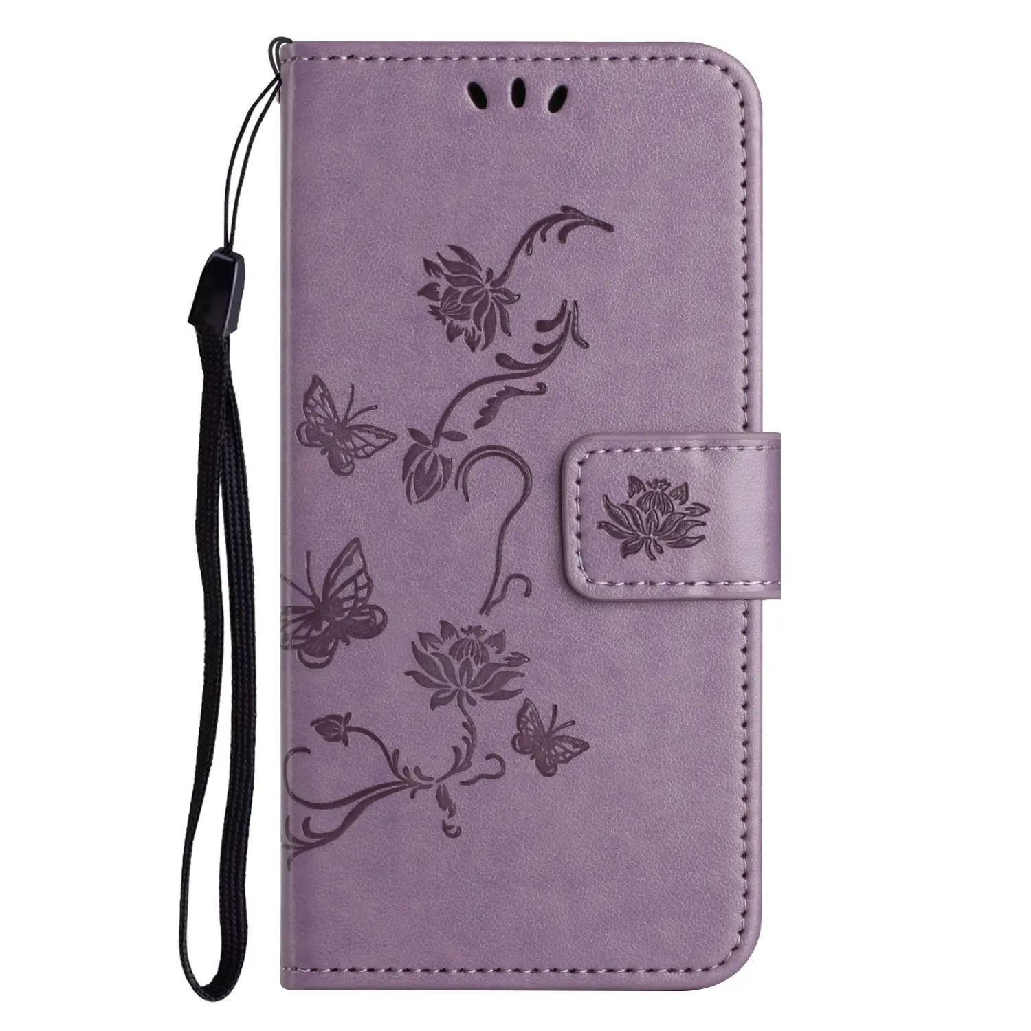 Läderfodral Fjärilar Samsung Galaxy A26 Lila