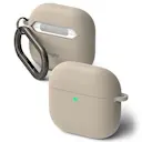 Apple AirPods 4 Silikondeksel, Stone
