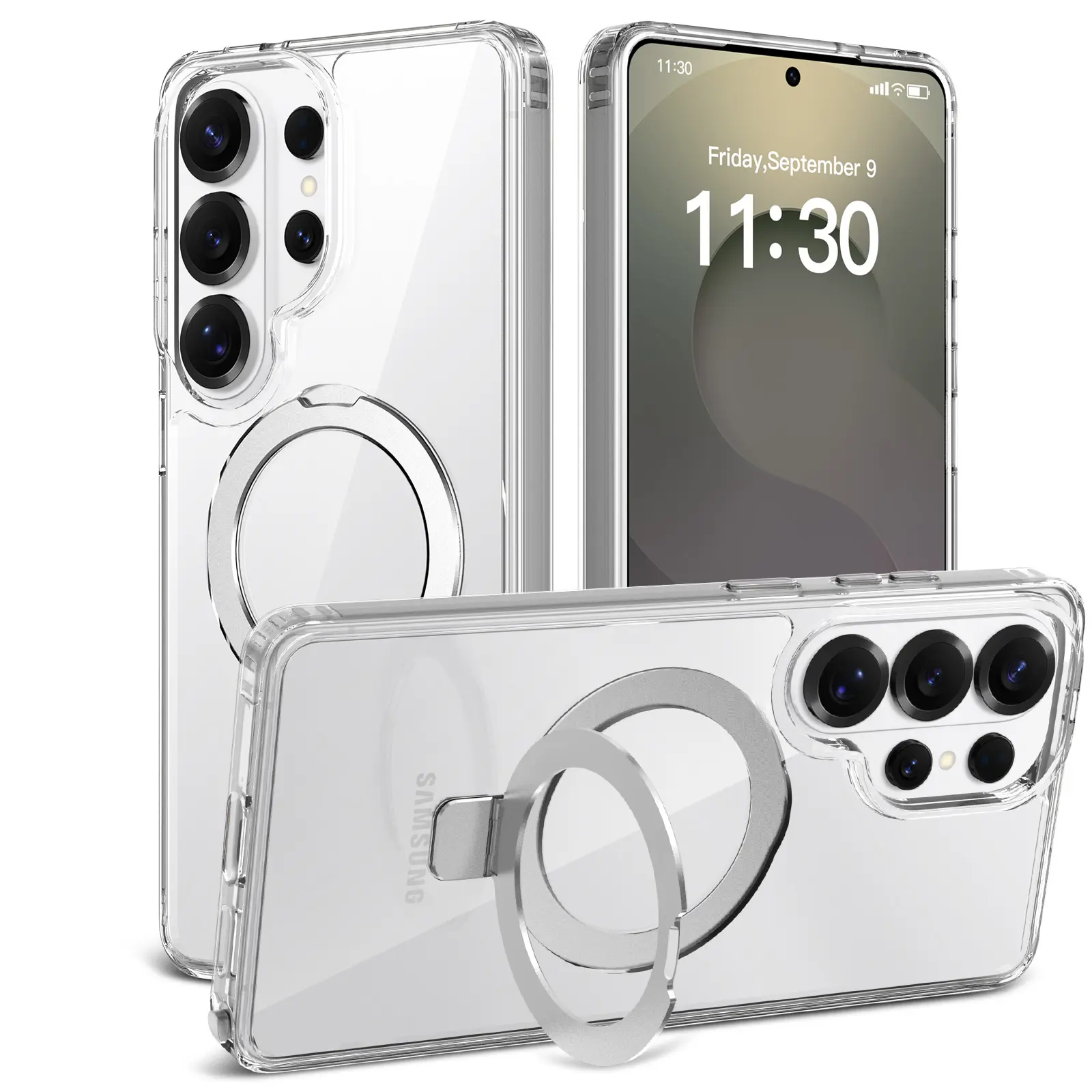 Hybridskal MagSafe Ring Samsung Galaxy S26 Ultra Genomskinlig