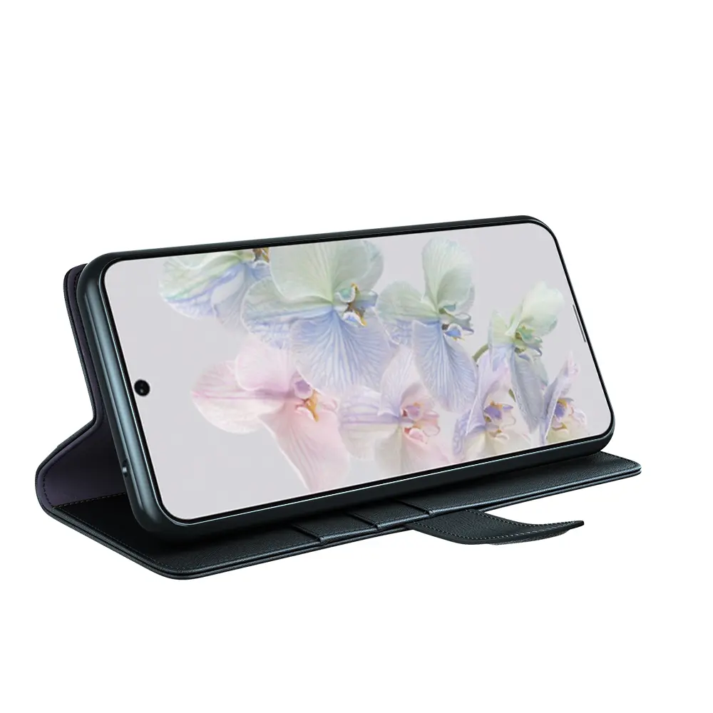 Äkta Läderfodral Google Pixel 7 Svart
