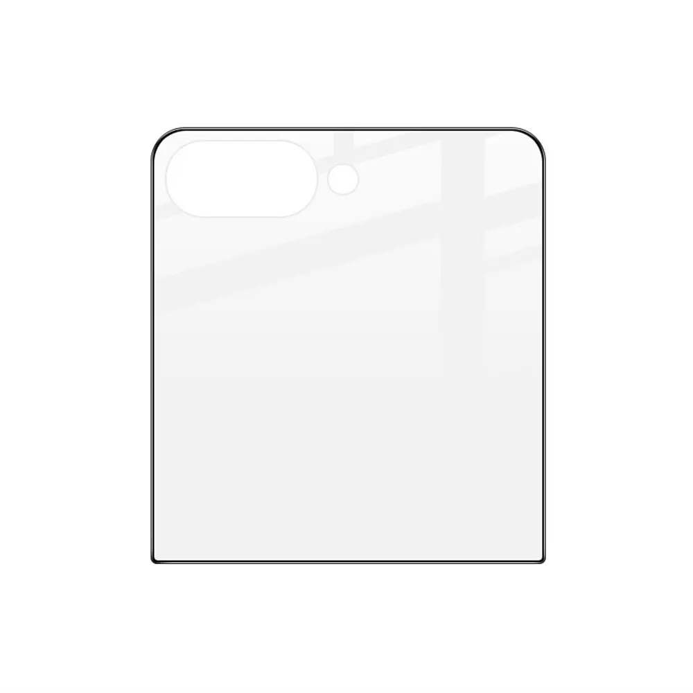 Heltäckande Härdat Glas Skärmskydd Samsung Galaxy Z Flip 7 svart
