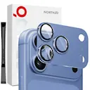 iPhone 18 Pro Kamerabeskyttelse herdet glass med metallramme, Blå