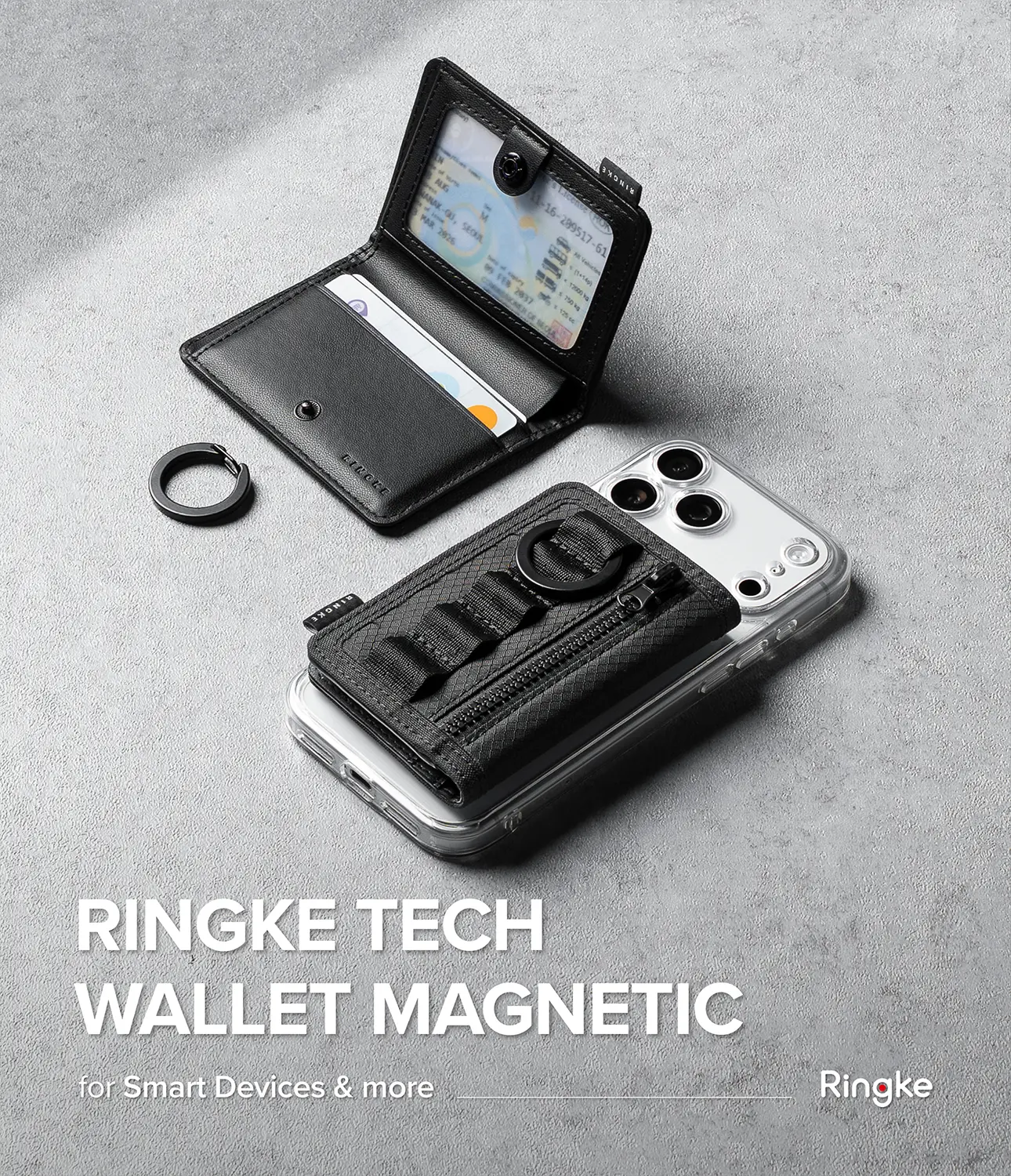 Tech Wallet Magnetic Black