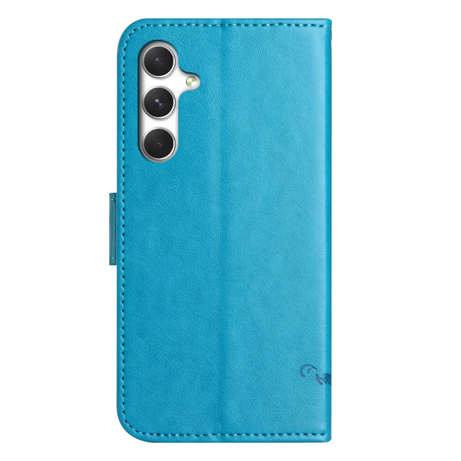 Läderfodral Fjärilar Samsung Galaxy S26 Blå