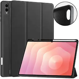 Samsung Galaxy Tab S12 Ultra Tri-fold etui med pennholder, Svart