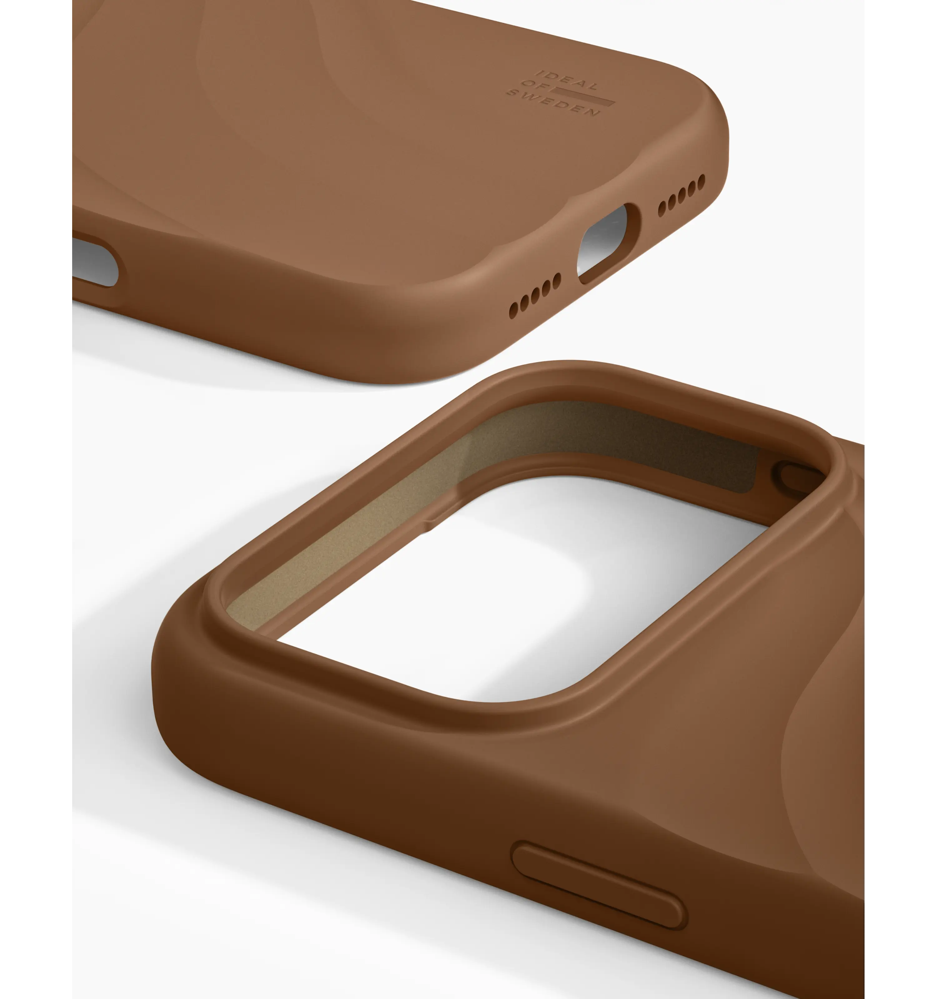 MagSafe Soft Swirl Silicone Case iPhone 18 Pro Max Salted Caramel