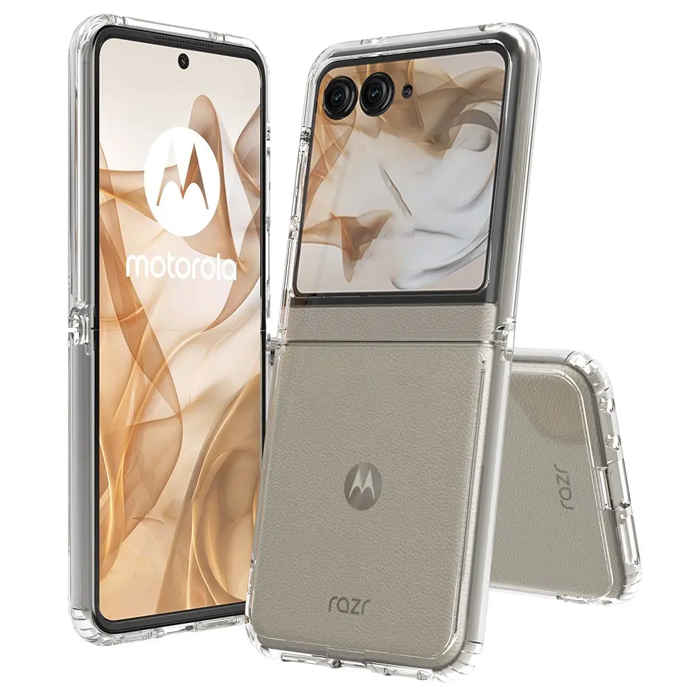 Hybridskal Motorola Razr 60 Genomskinlig
