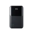 Supersnabb LED Powerbank 10000 mAh 22.5W - Trippel utgång Svart