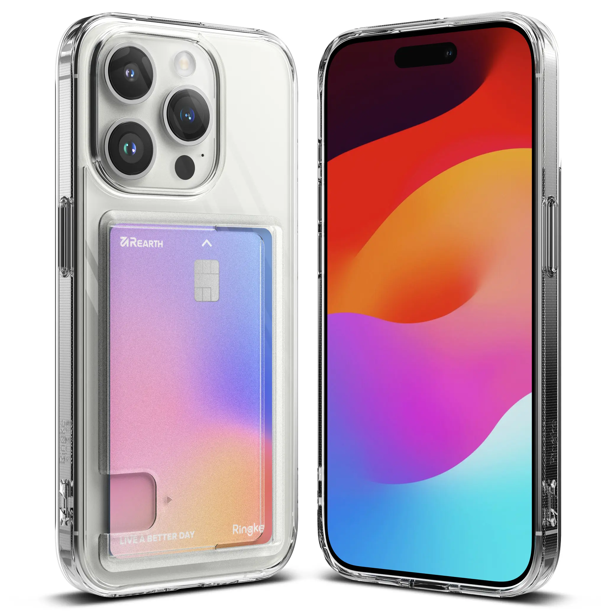 Fusion Card Case iPhone 15 Pro Kirkas