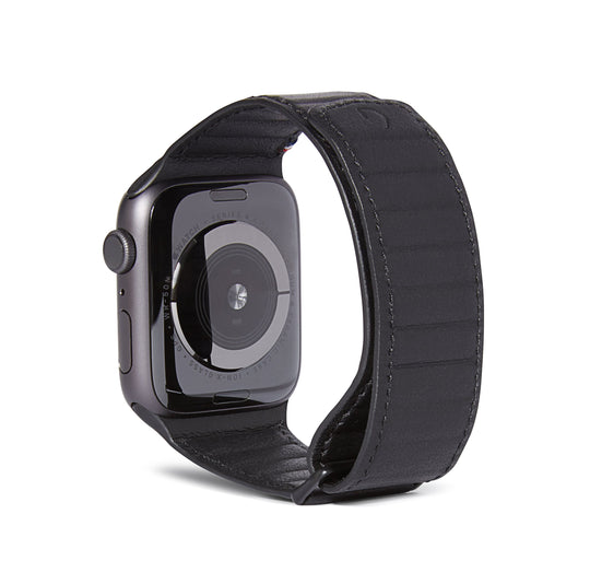 Decoded Leather Magnetic Traction Strap Apple Watch 38mm Black