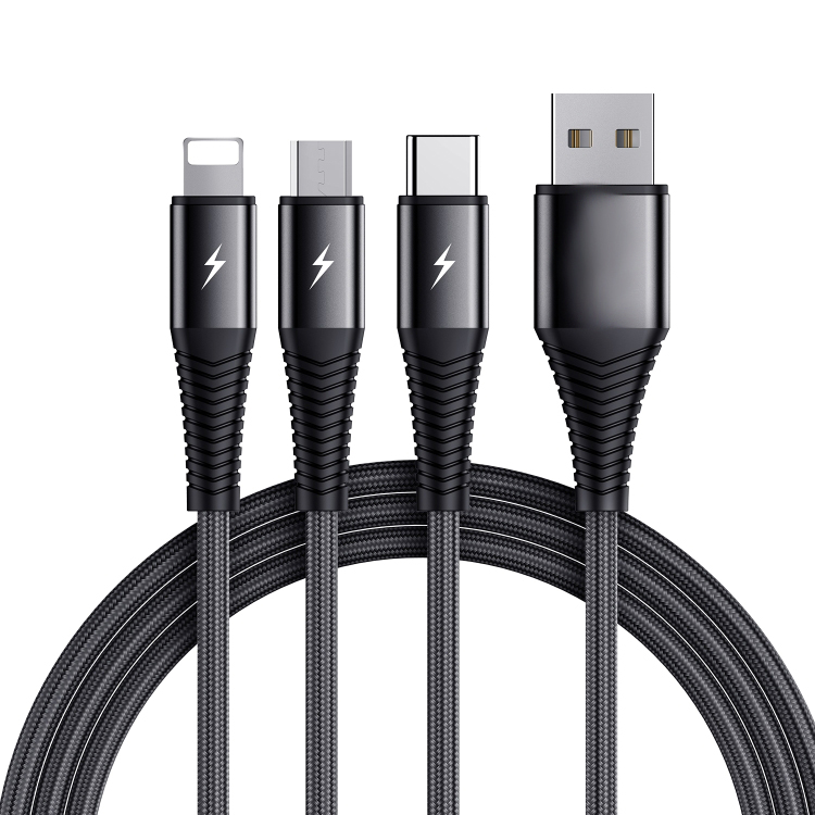 3-in-1 Multi Snabbladdningskabel 1.2m