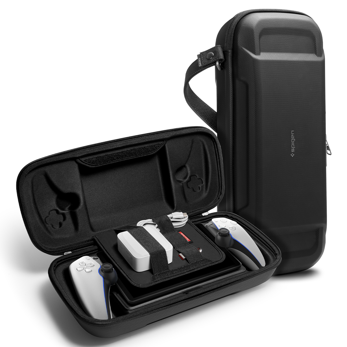 Spigen Sony PlayStation Portal Rugged Armor Pro Pouch Black