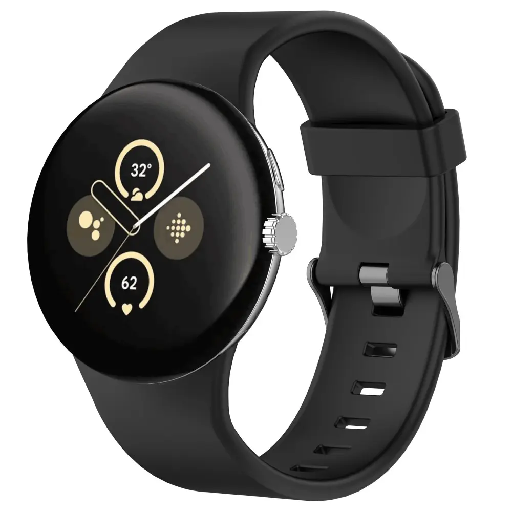 Silikonarmband Google Pixel Watch 5 45mm Svart