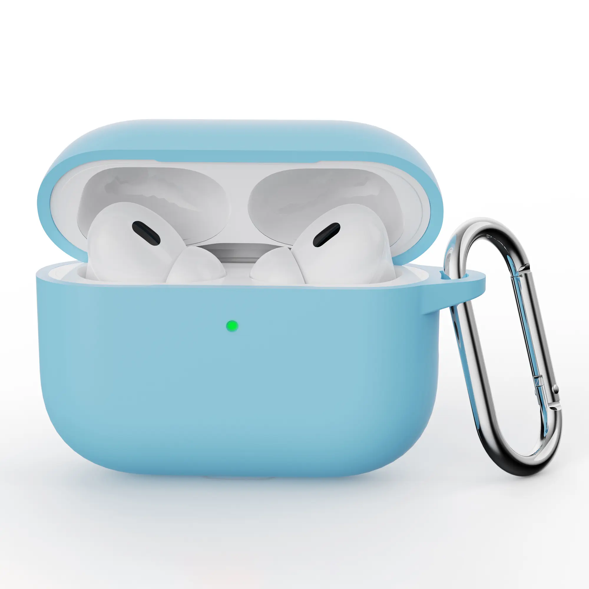 Silikonecover med karabinhage Apple AirPods Pro 3 Blå