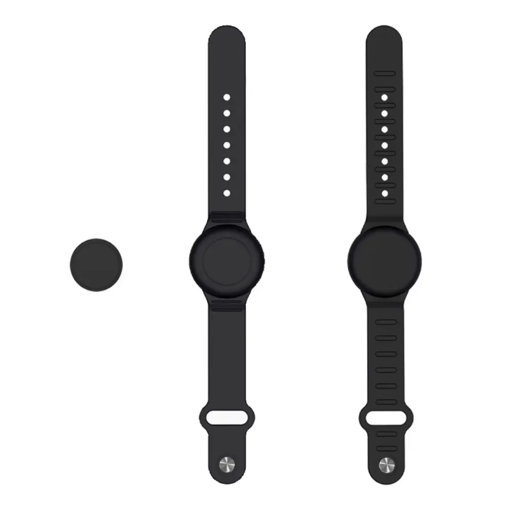 Vattentätt Silikonarmband Apple AirTag Svart