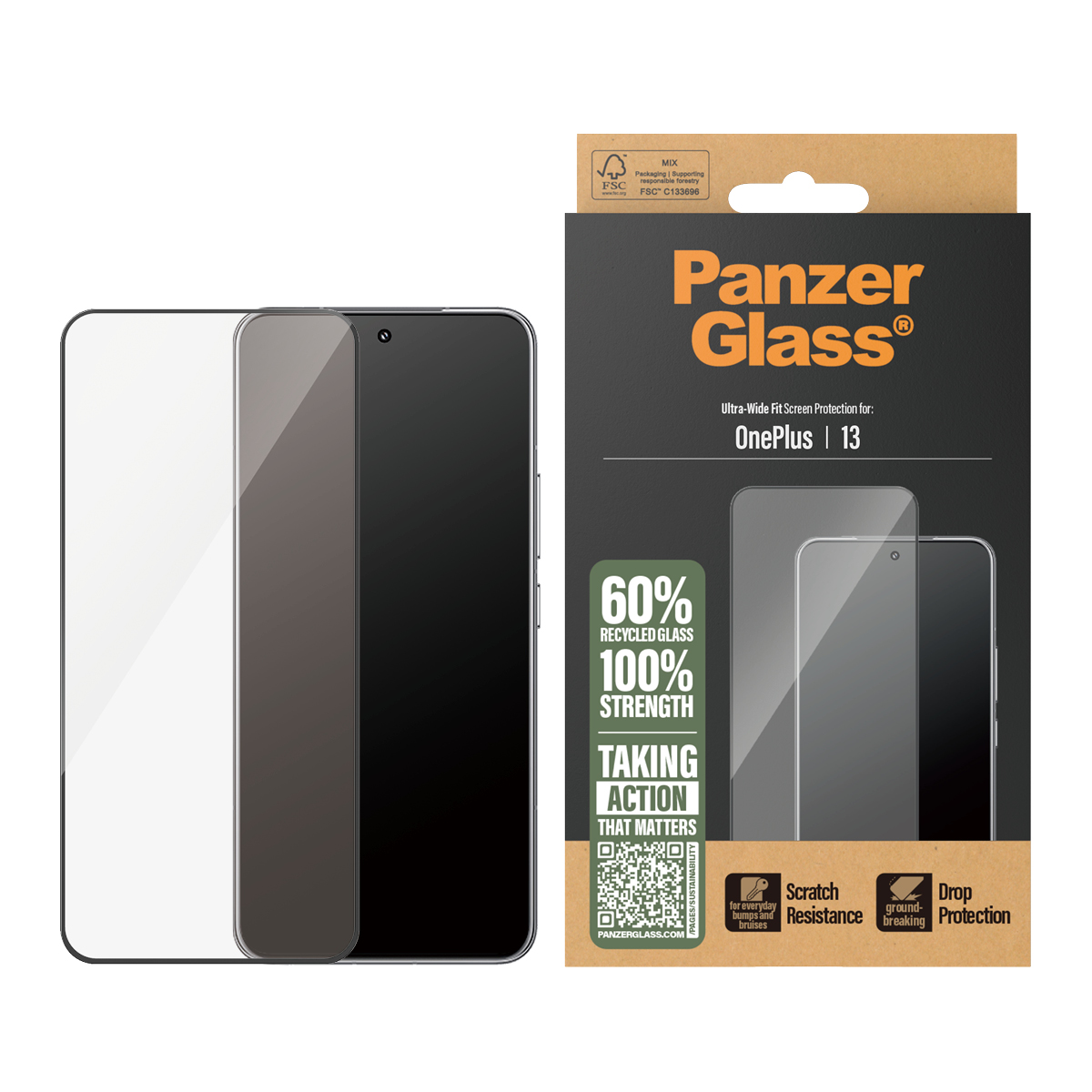 PanzerGlass OnePlus 13 Screen Protector Ultra Wide Fit