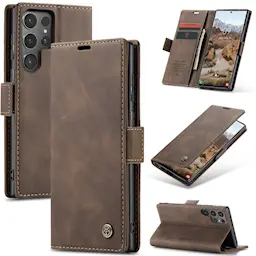 Slim Lompakkokotelo Samsung Galaxy S25 Ultra Ruskea