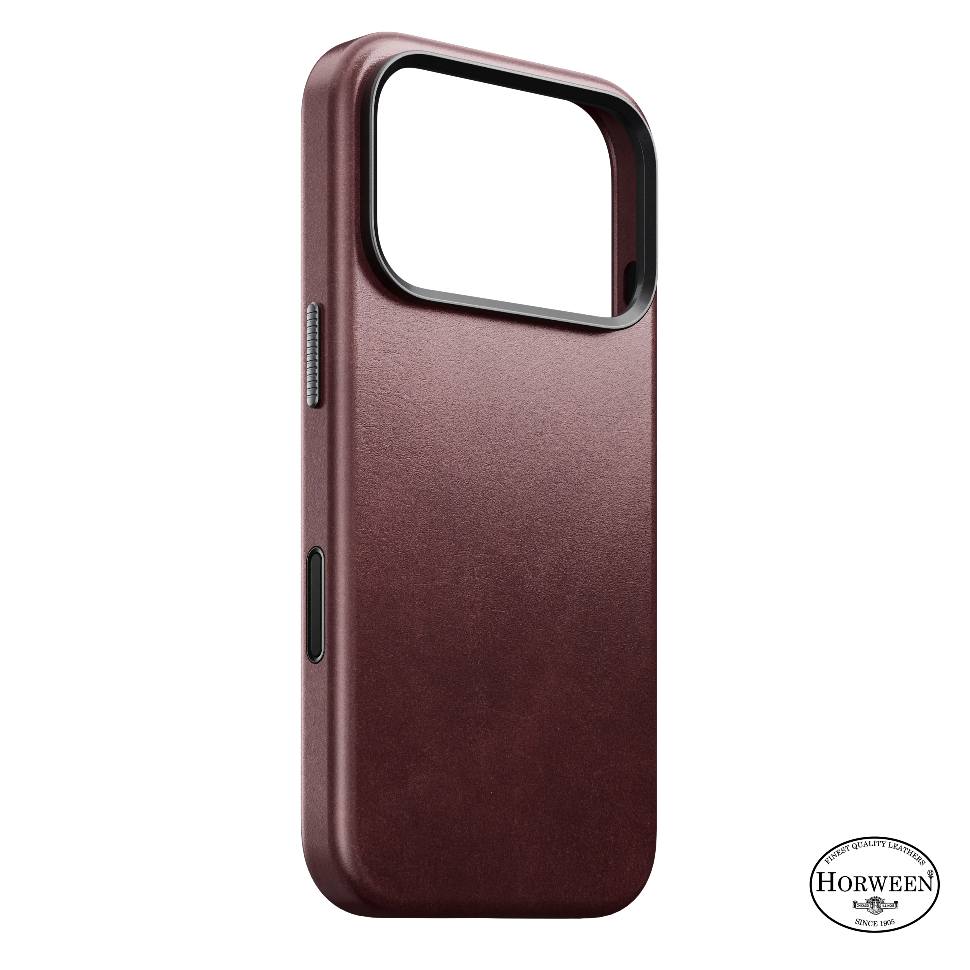 iPhone 18 Pro Traditional Horween Leather Case MagSafe Burgundy