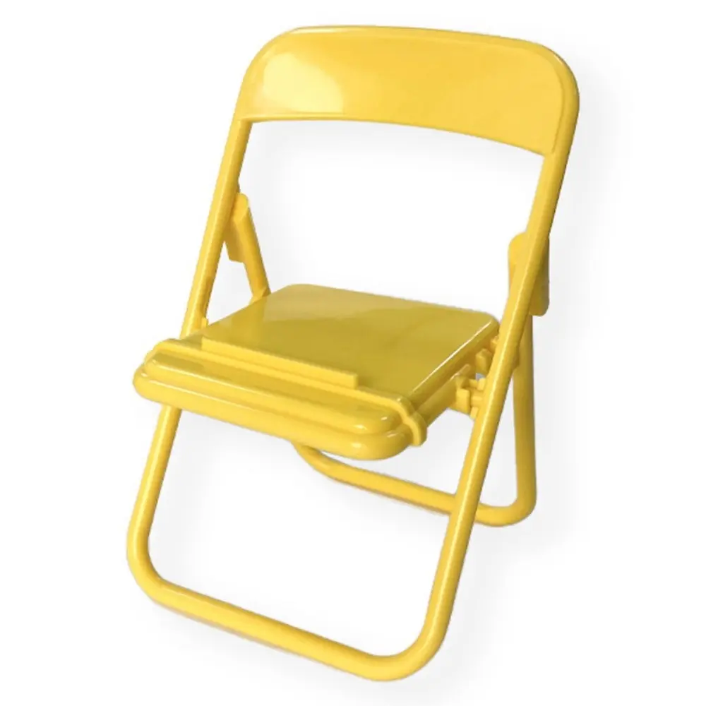 Stol/stativ for mobilen gul