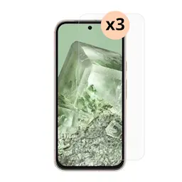 Sett Google Pixel 8a, 3-pack Herdet Glass 0.3mm Skjermbeskytter