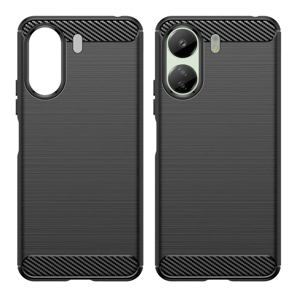 Xiaomi Redmi 13C Skal TPU Brushed Svart