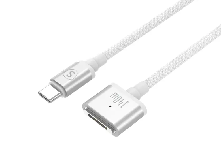 USB-C til MagSafe 3 T-type kabel 140W 2m Hvid