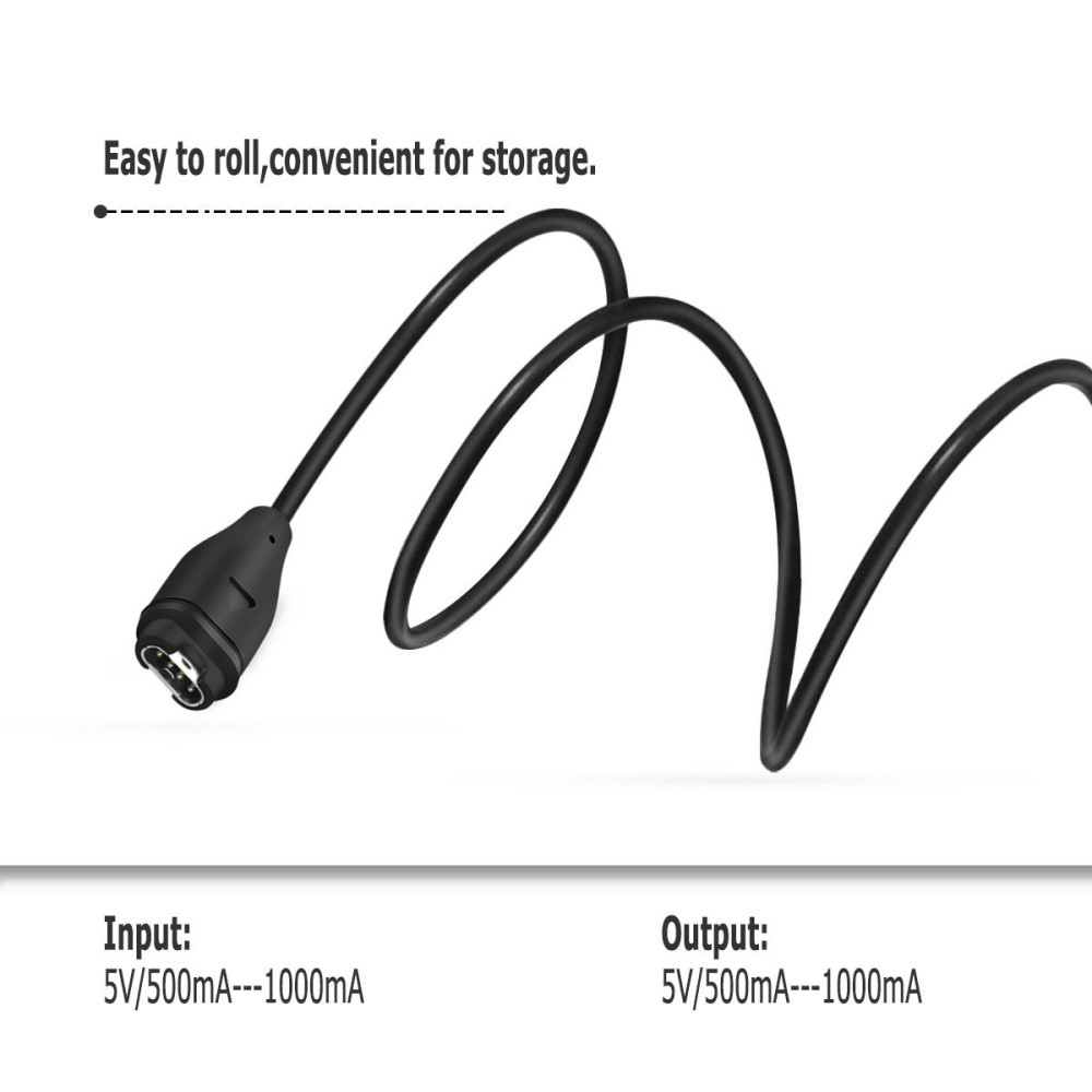 Laddningskabel 1m Garmin Venu 3s Svart