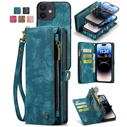 Multi-slot Suojakotelo iPhone 12/iPhone 12 Pro Sininen