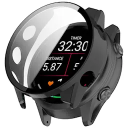 Garmin Forerunner 170 Heltäckande skal med inbyggt skärmskydd, Svart
