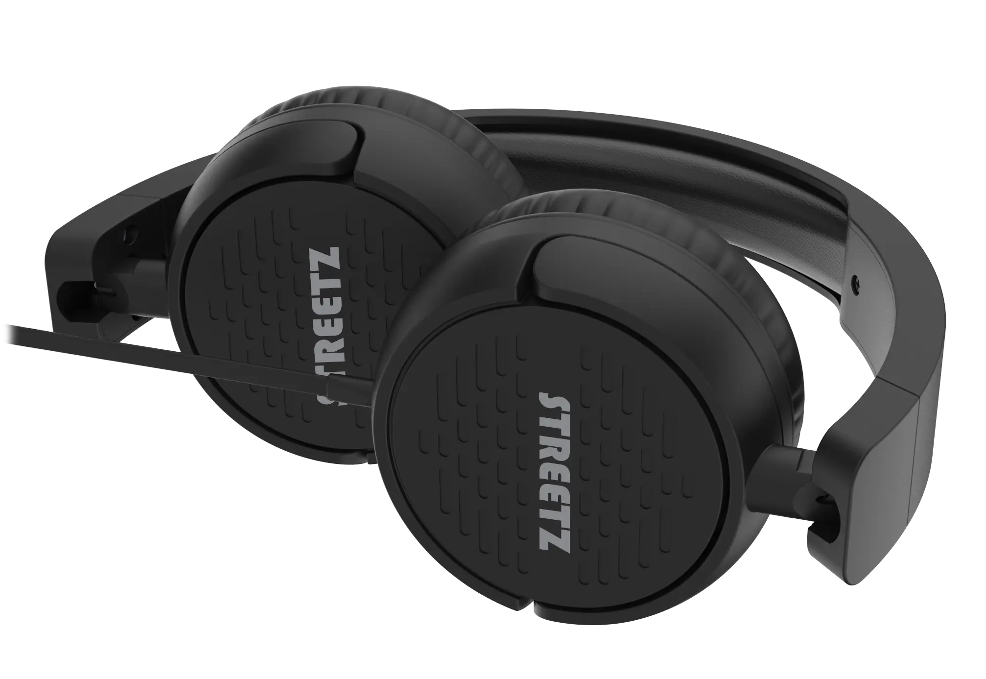 Vikbara On-ear hörlurar USB-C Svart