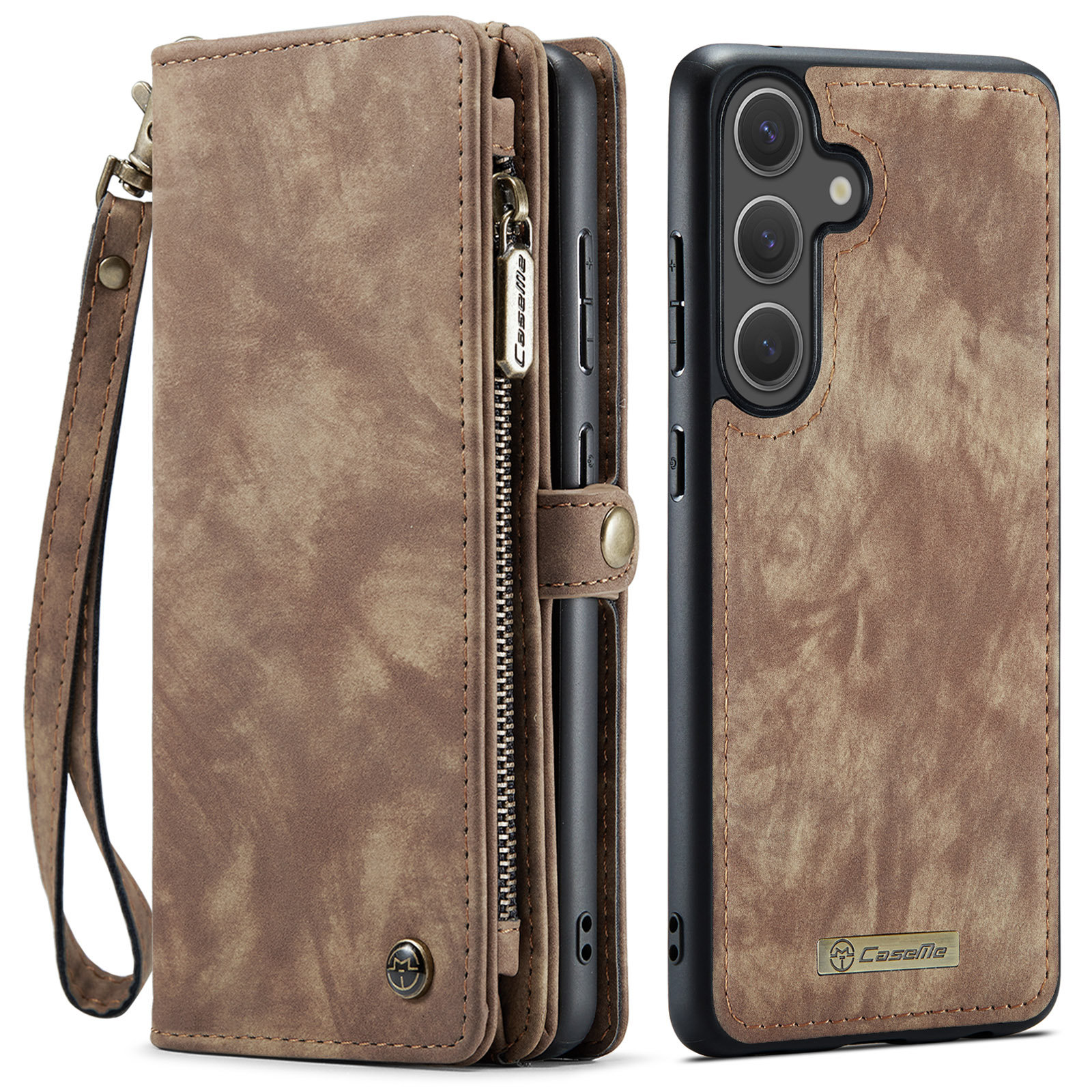 Multi-slot Plånboksfodral Samsung Galaxy S26 Plus Brun