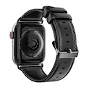Leather Watch Band Apple Watch Ultra 49mm 3rd Gen Black