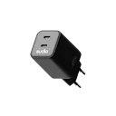 P2 Vegglader 45W 2 x USB-C Svart