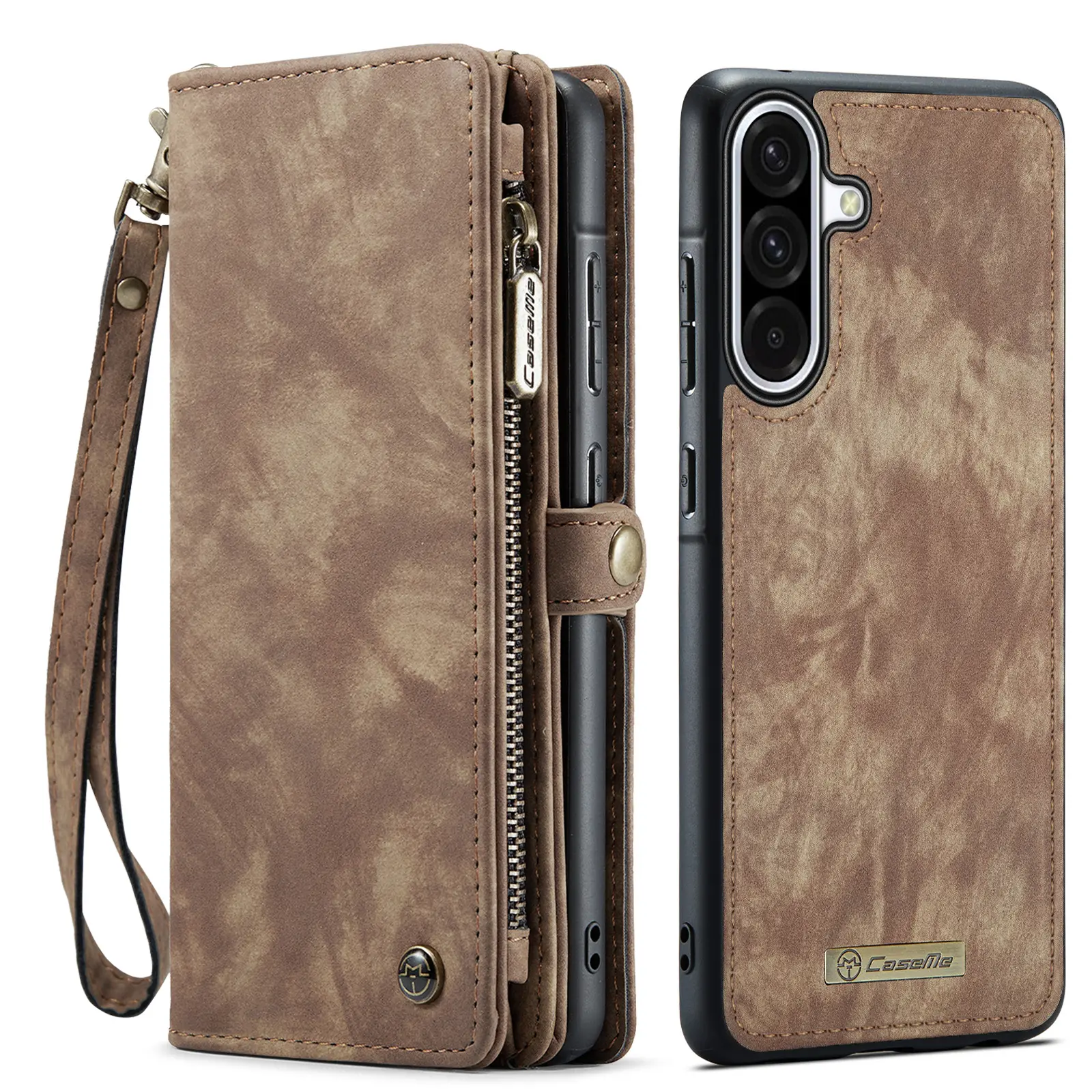 Multi-slot Plånboksfodral Samsung Galaxy A17 Brun