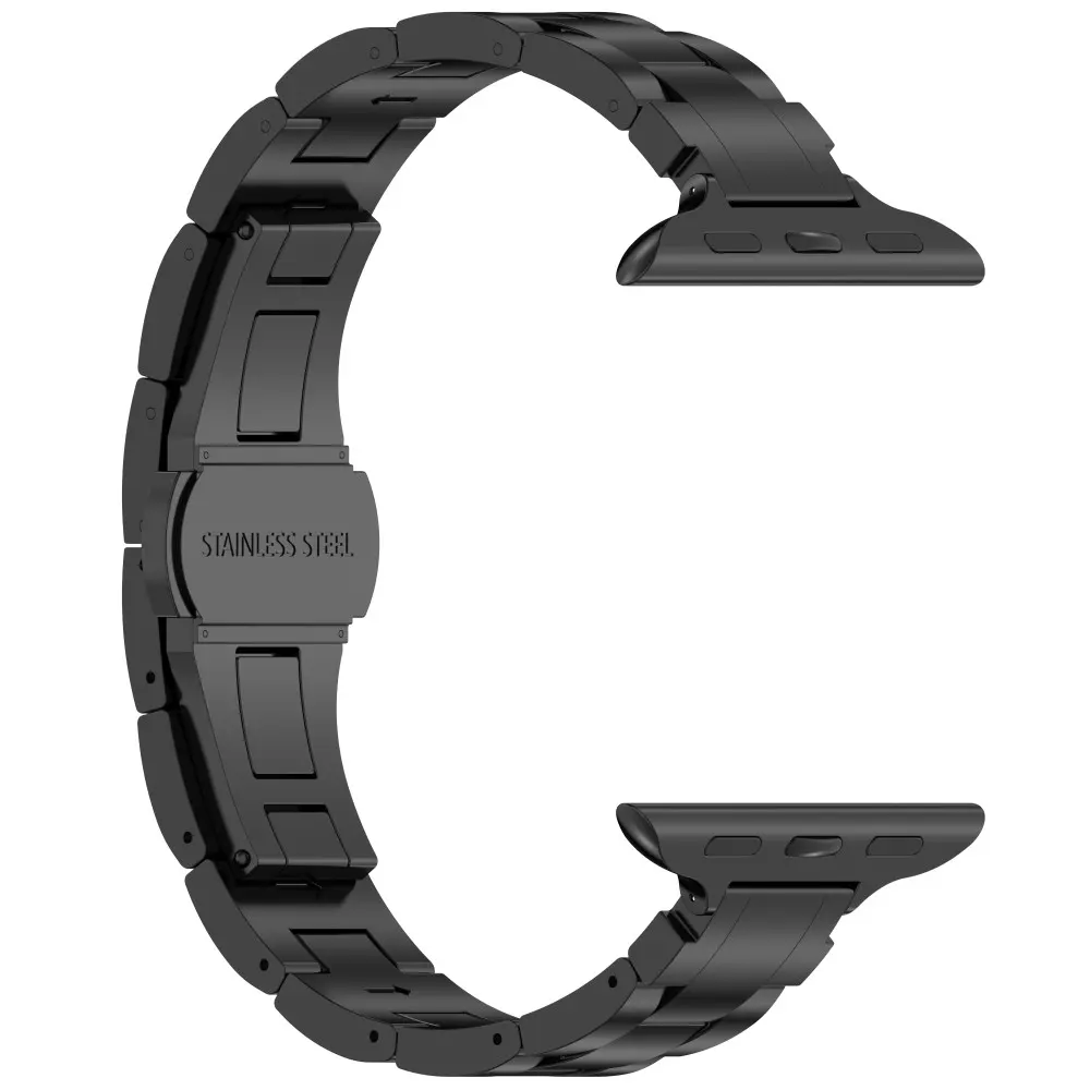 Slim Titanarmband Apple Watch 45mm Series 9 svart